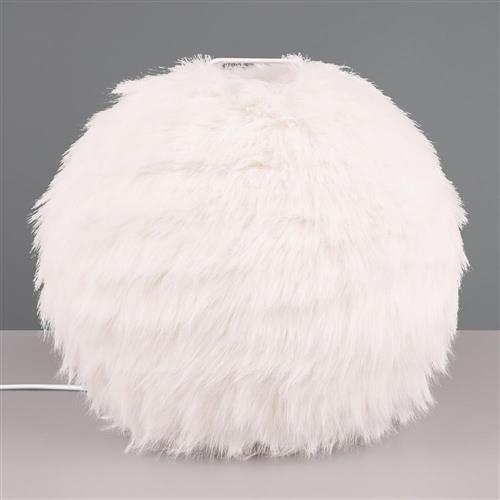 Furry White Table lamp Complete R51581001