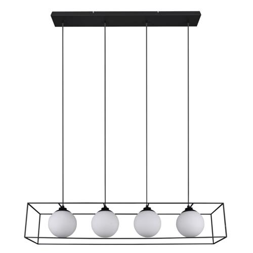 Gabbia Matt Black & White 4 Bar Pendant R30404032