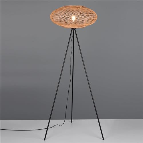 Hedda Tripod Floor Lamp Black & Beige 412300136