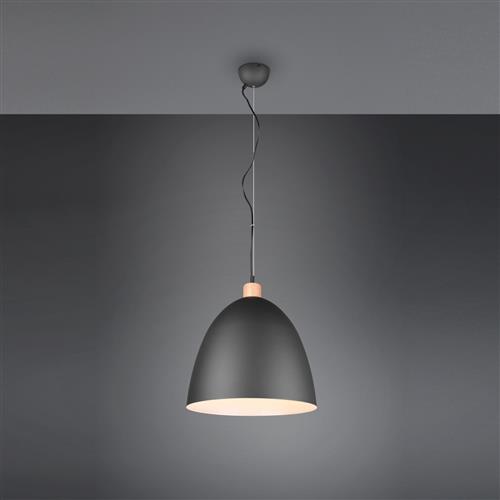 Jagger Large Matt Black Single Pendant R30681932