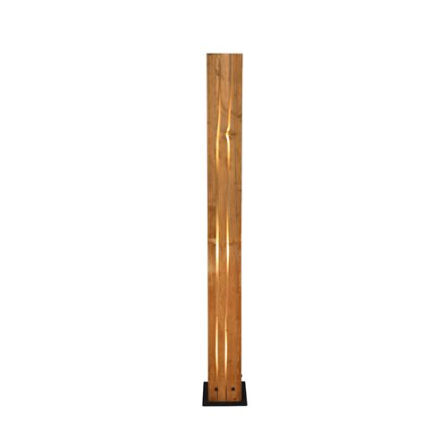 Karuni Black And Natural Wood Floor Lamp 463300330