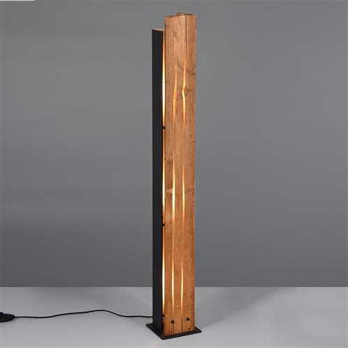 Karuni Black And Natural Wood Floor Lamp 463300330