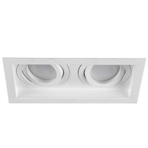 Kenai Matt White Rectangular Double Downlight 651600231