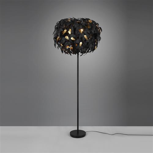 Leavy Black And Gold Leaves Floor Lamp R40463032