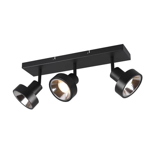 Leon Triple Matt Black Ceiling Spotlight 800700332