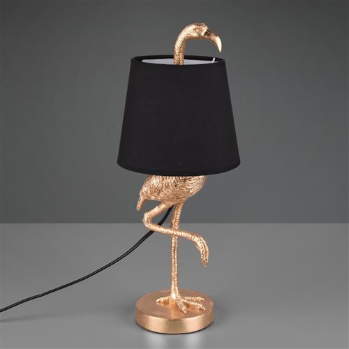 Lola Black and Gold Flamingo Table Lamp R50251079