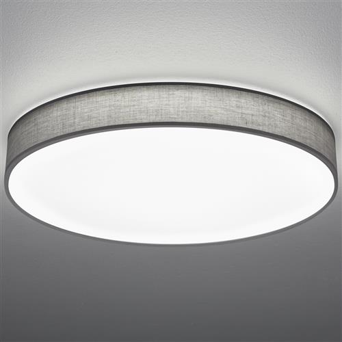 Lugano Large Grey LED Remote Flush Light 621915511