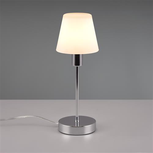 Luis 2 Chrome Tapered Touch Table Lamp 595700106