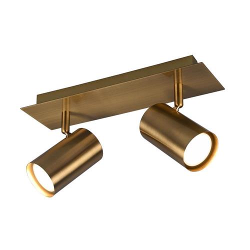 Marley Old Brass Double Ceiling Spotlight 802400204