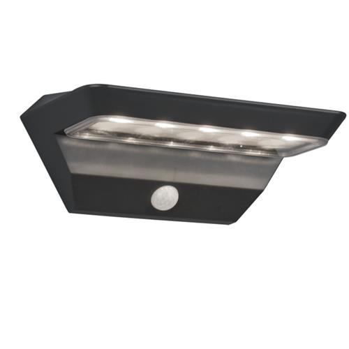 Mendorza IP44 Outdoor Anthracite Solar Powered Wall Light R22241142