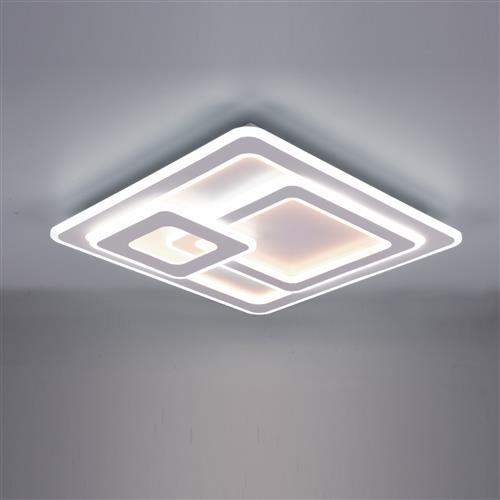 Mita Square LED Matt White Flush Mounted Fitting 629219331