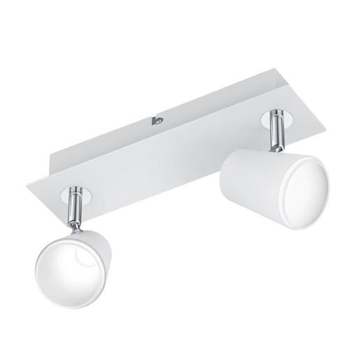 Narcos LED Matt White Double Ceiling or Wall Spotlight 873170231