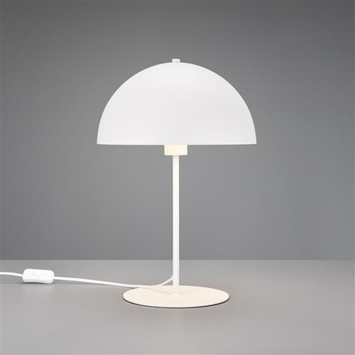 Nola Large Matt White Domed Table Lamp 506290131