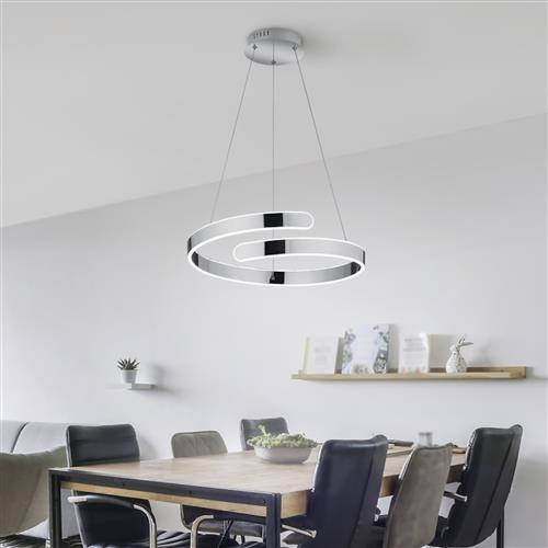 Parma Large LED Chrome Pendant Fitting R37071106