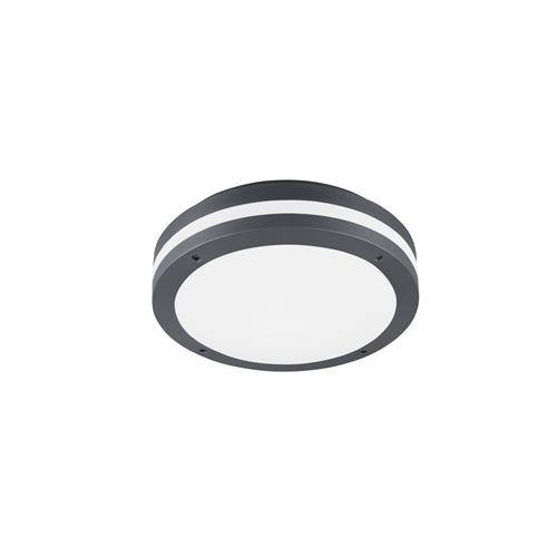 Piave Anthracite IP54 PIR Outdoor LED Wall Or Ceiling Fitting 676960142