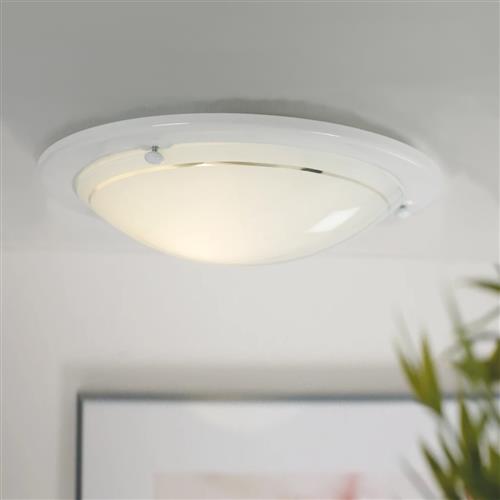 Primo White Finish Flush Ceiling Light 6101011-01