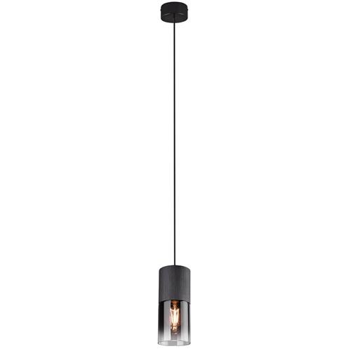 Robin Matt Black Smoked Glass Single Pendant 310600132