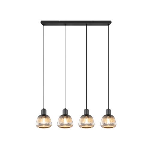 Tarifa Black Four Light Ceiling Pendant 362800432