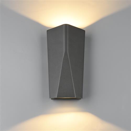 Tay LED IP65 Anthracite Outdoor Wall Light 226560242