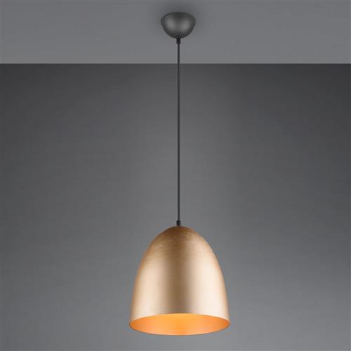 Tilda Small Domed Matt Brass Pendant Fitting R30661008