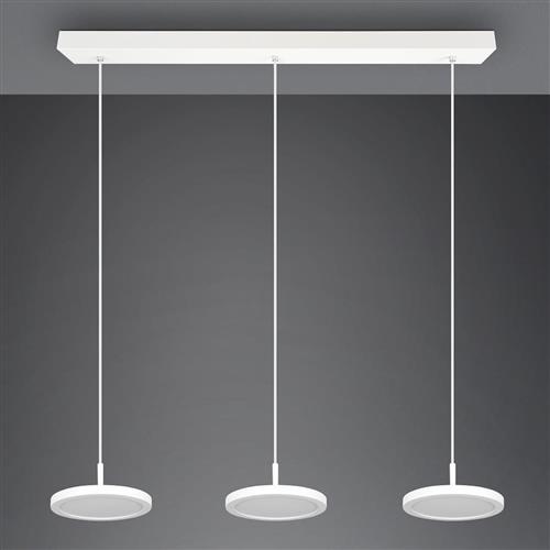 Tray LED White Dimmable Ceiling 3 Bar Pendant 340910331