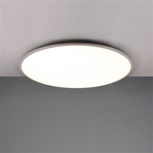 Yuma LED Dimmable Titan And White Flush Ceiling Fitting 641719187