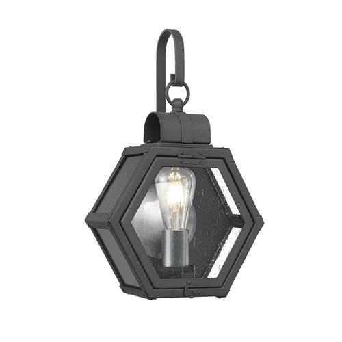 Mottled Black IP44 Rated Outdoor Small Wall Lantern QN-HEATH-S-MB