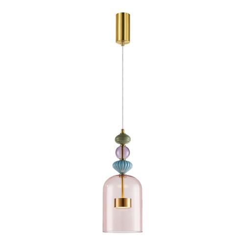 Arte LED Medium Gold And Multi-Coloured Ceiling Pendant ML0357