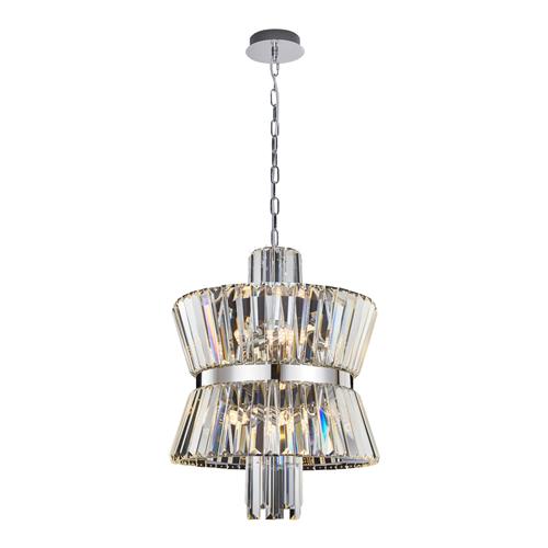 Aurelia Chrome and Crystal 8 Light Ceiling Pendant ML0404