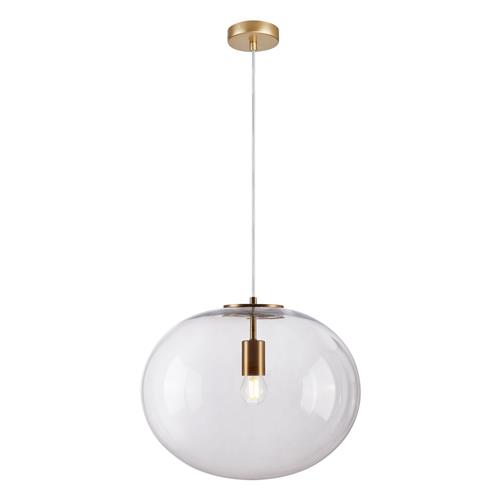 Campania Gold Colour And Clear Glass Ceiling Pendant ML0343