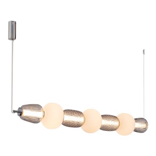 Caro LED Chrome And Smoked LED Ceiling Pendant ML0366