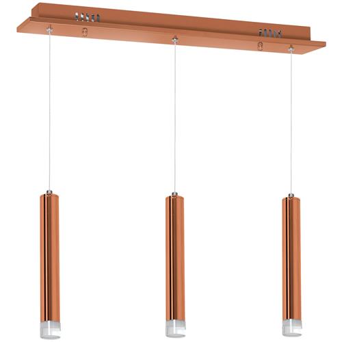 Copper LED Three Light Ceiling Pendant ML985