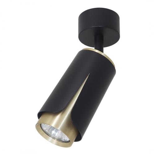 Flower Black And Gold (Colour) Wall Or Ceiling Single Spotlight ML0264