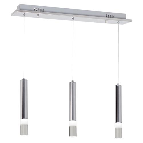 Ice LED Chrome Three Light Ceiling Pendant ML322