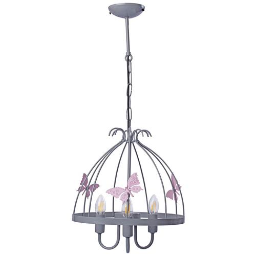 Kago Pink And Grey Butterfly Ceiling Fitting MLP1170