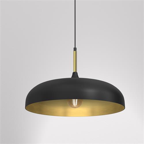 Lincoln Large Black and Gold Ceiling Pendant MLP7898