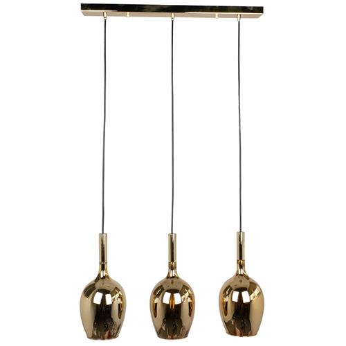 Lugano Gold (Colour) Three Light Linear Ceiling Pendant ML8816