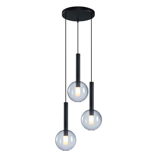 Niko Black Three Light Ceiling Pendant ML0333