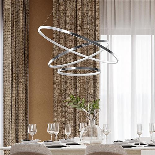 Rotonda Chrome LED Large Ceiling Pendant ML7946