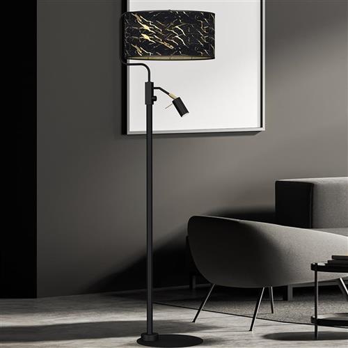 Senso Matt Black Mother And Child Floor Lamp MLP7300