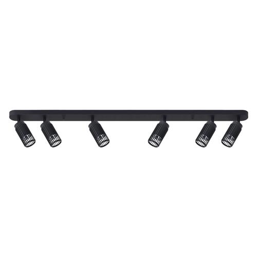 Vertical Black Six Light Ceiling Spotlight Bar ML0297