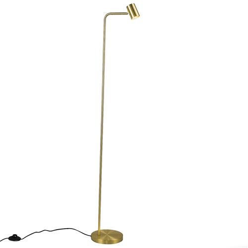 Diego Satin Brass Floor-Standing Reading Lamp DIE01SBFL