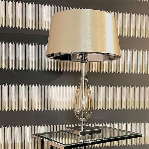 Dior Amber Glass Chrome Table Lamp DIO01TL