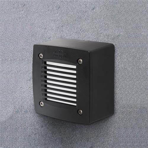 EXTRALETI 100 Square Grill Black IP66 Wall Light EXTRALETI100SQGRBL