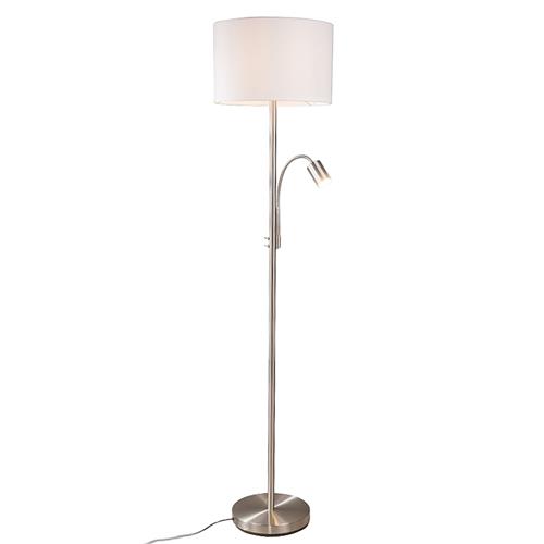 Hestu Satin Chrome Mother and Child Lamp LS23502SCFL