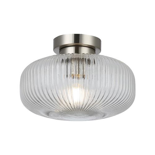 Impa Satin Chrome IP44 Bathroom Ceiling Light LS23601SC