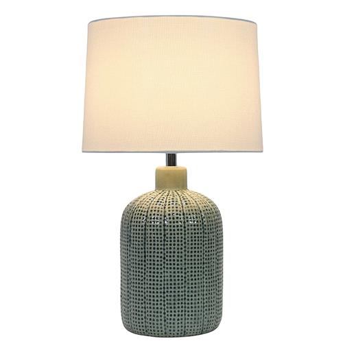 Kaneli Green Ceramic Table Lamp with Shade LS25101TL