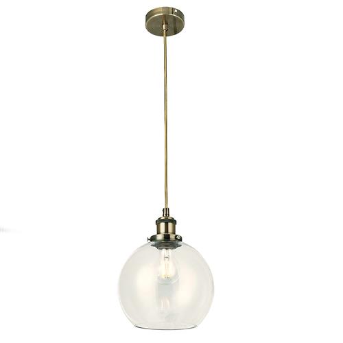 Lewis Small Antique Brass Single Pendant LEW01ABS