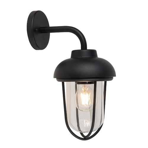 Malin IP44 Black Outdoor Wall Light LS40201WLBL