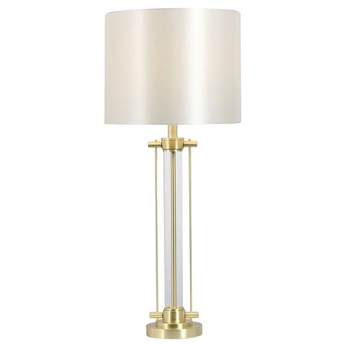 Malone Satin Brass Table Lamp with Shade MAL01SBTL